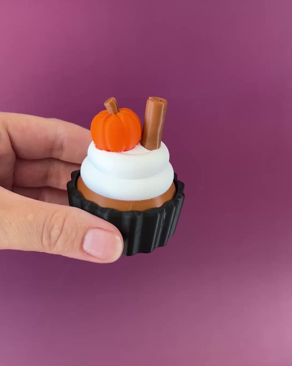 Pumpkin Spice Cupcake Clicker Fidget Toy