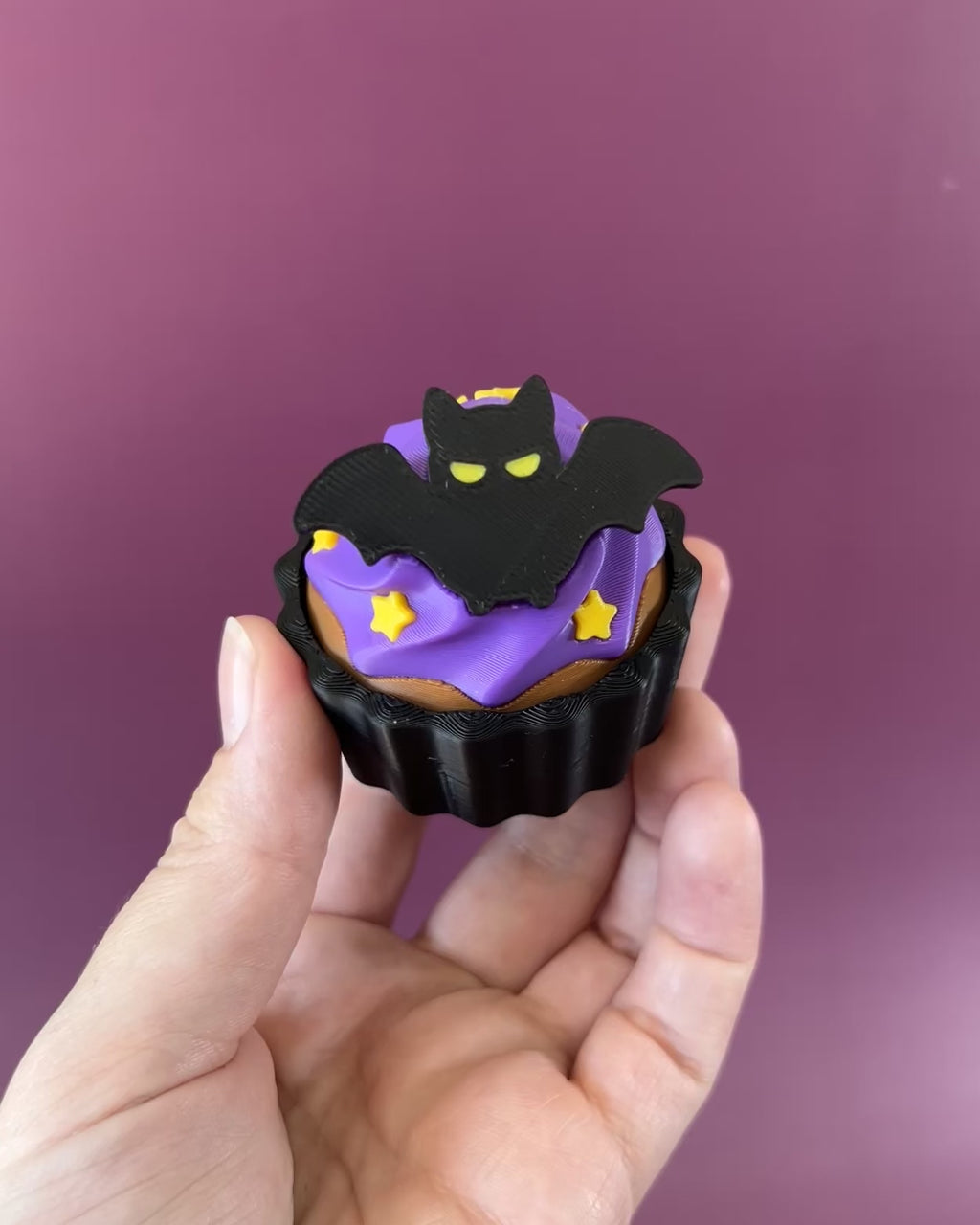 Halloween Bat Cupcake Clicker Fidget Toy