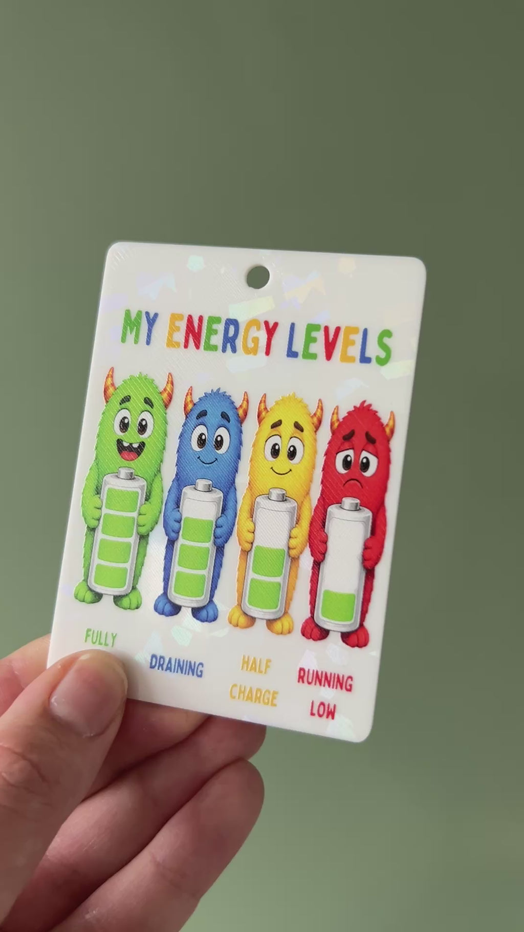 Monster Energy and Social Battery Communication Cards