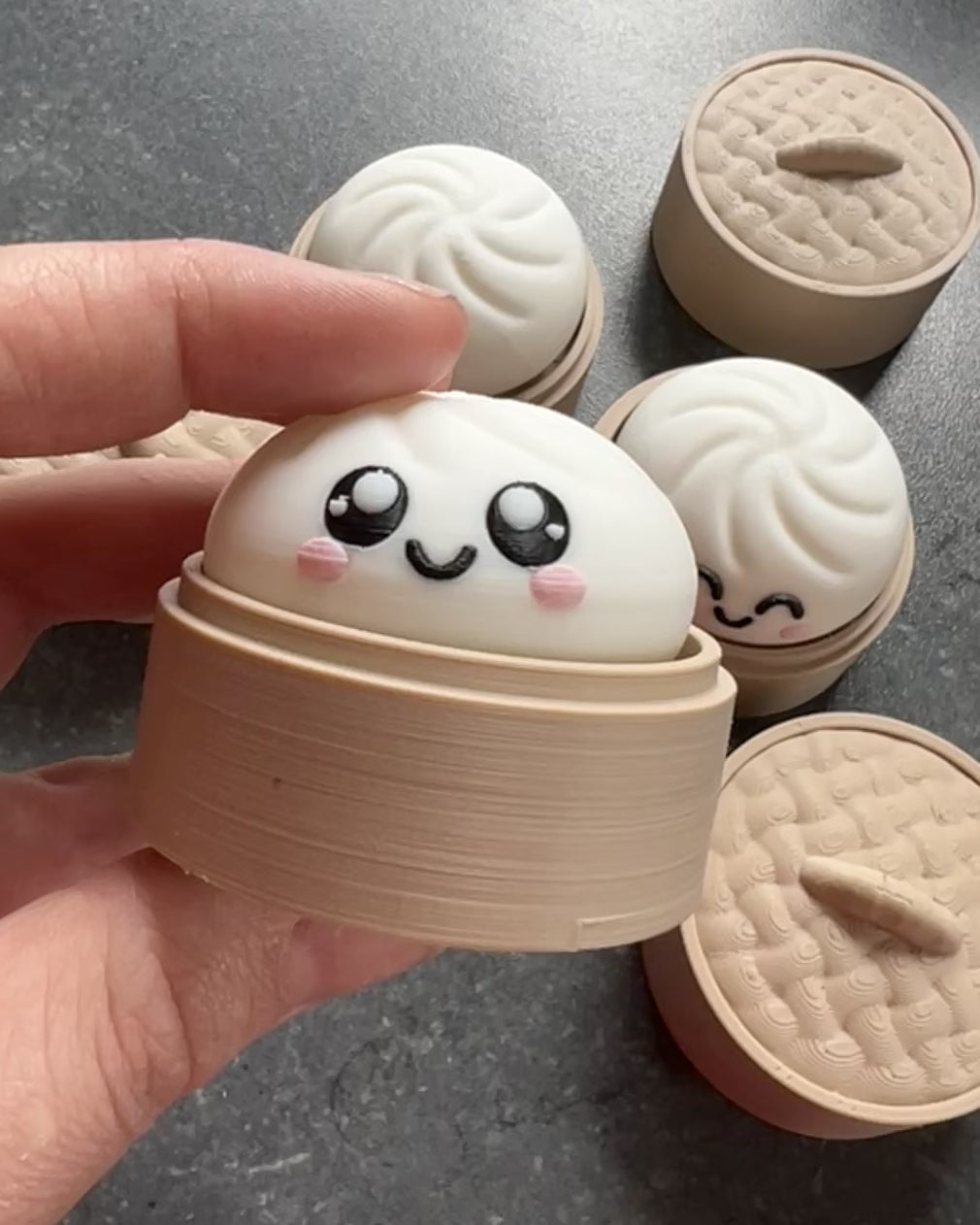 Kawaii Bao Bun Clicker Fidget Toy