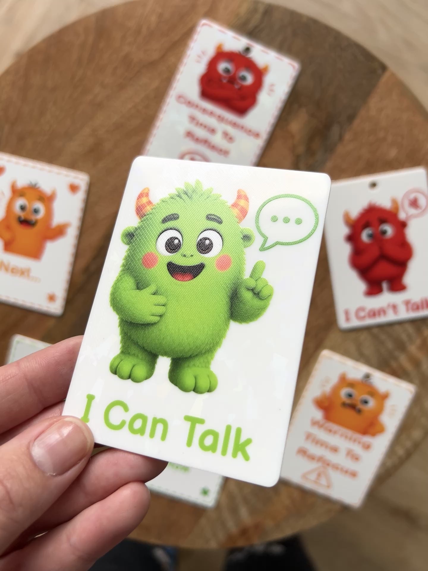 Monster I Can Talk / I Can’t Talk Communication Cards