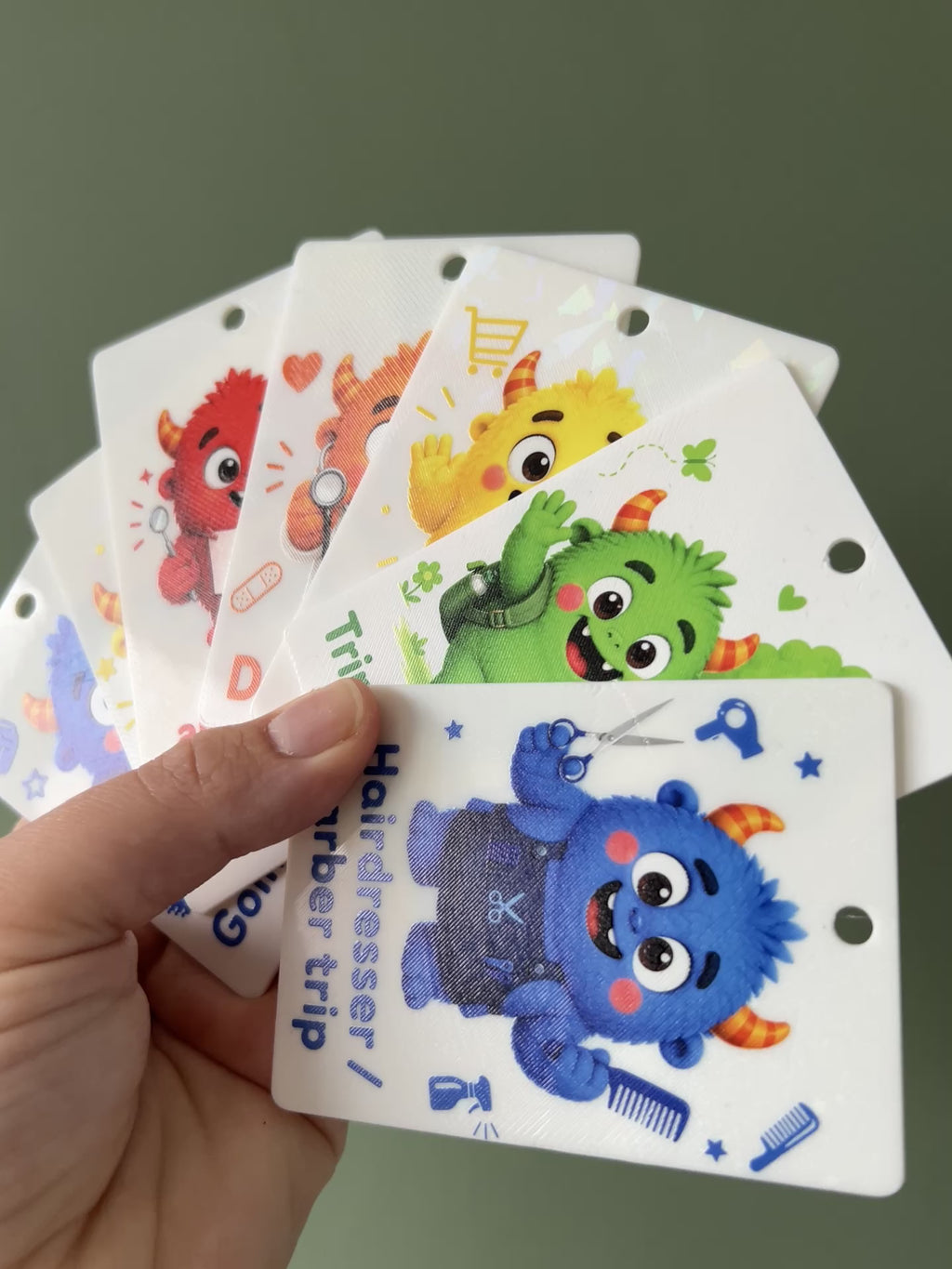 Monster Going Places Visual Communication Cards
