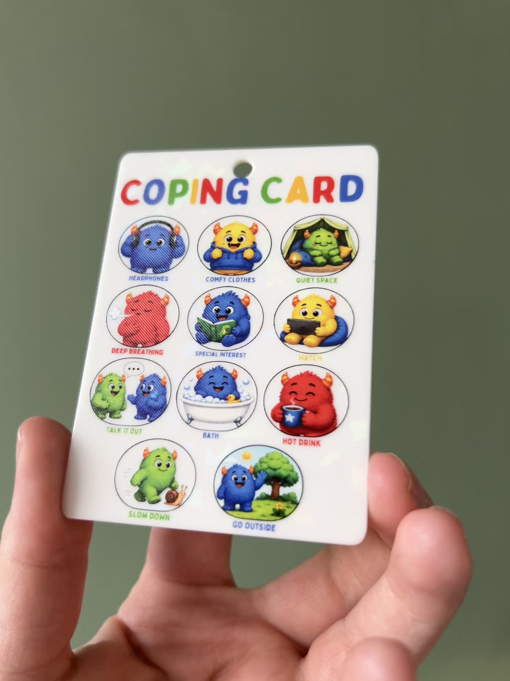 Monster Emotional Regulation Cards