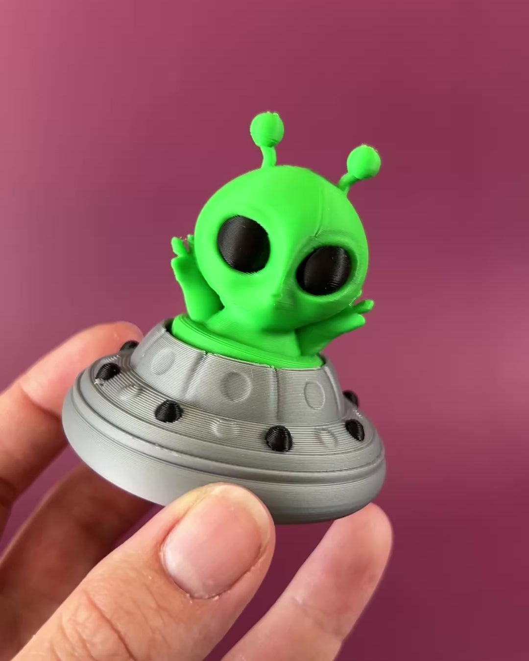 UFO Alien Clicker Fidget Toy