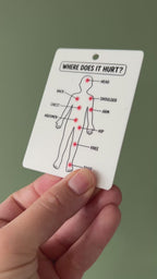 Monster Kids Pain Assessment Card