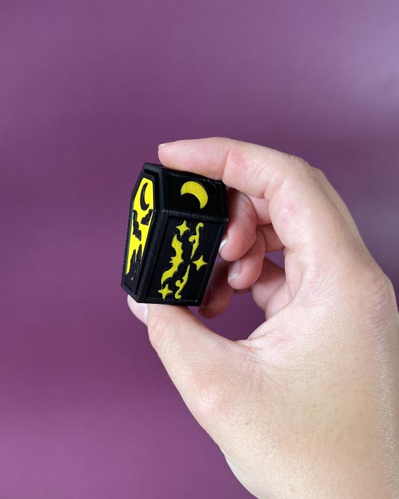 Gothic Coffin Clicker Fidget Toy