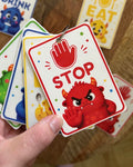Monster Visual Communication Keyring Cards